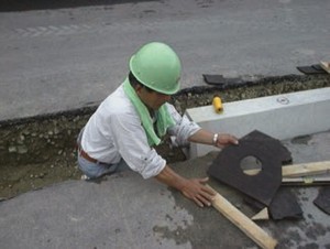消雪ブロックの専用の目地材